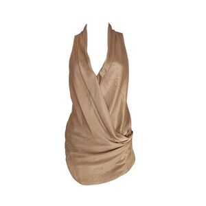 helmut lang silk wrap top